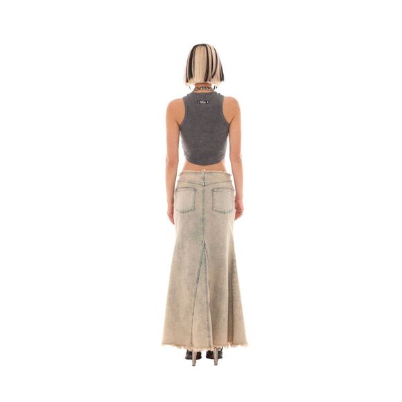Basic Pleasure Mode Dolly Denim Maxi Skirt - Picture 5 of 7